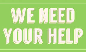 We Need Your Help Graphic