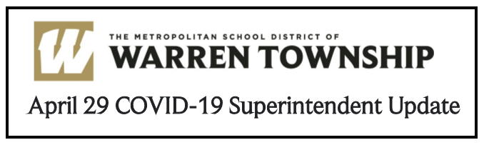 April 29 Superintendent Update Graphic