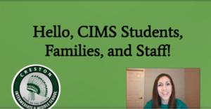 Video from CIMS Principal