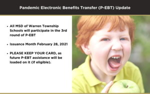 Pandemic Electronic Benefits Transfer (P-EBT) Update