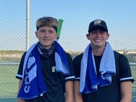 Boys Tennis # 1 Doubles Advance in Individual Singles!