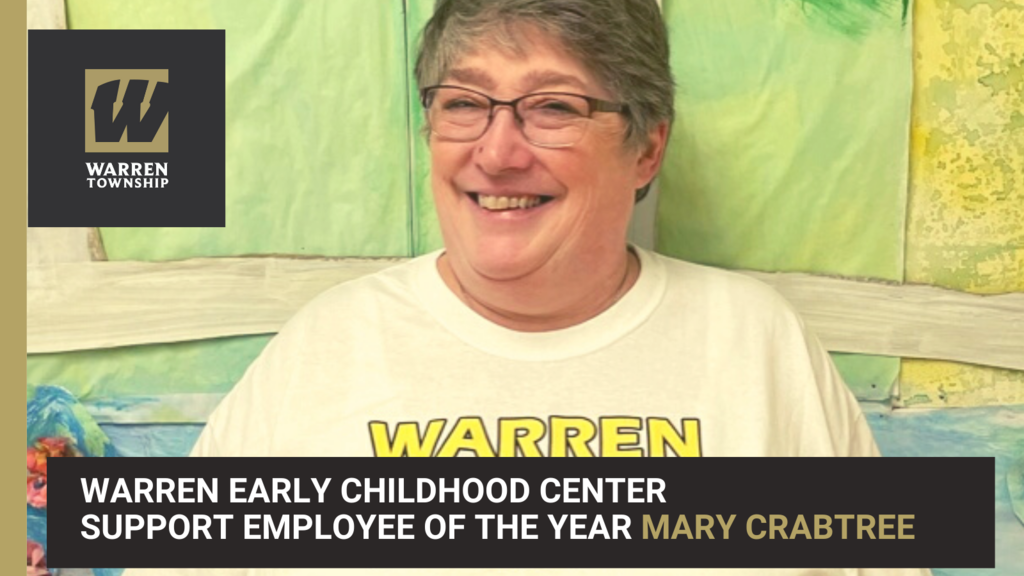 Warren Early Childhood Center Support Employee of the Year Mary Crabtree