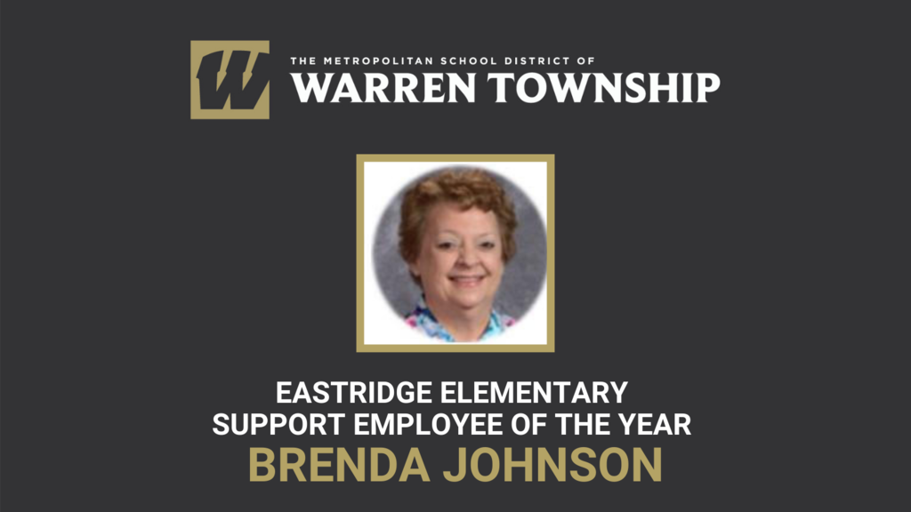 2021 Eastridge Elementary Support Employee of the Year Brenda Johnson