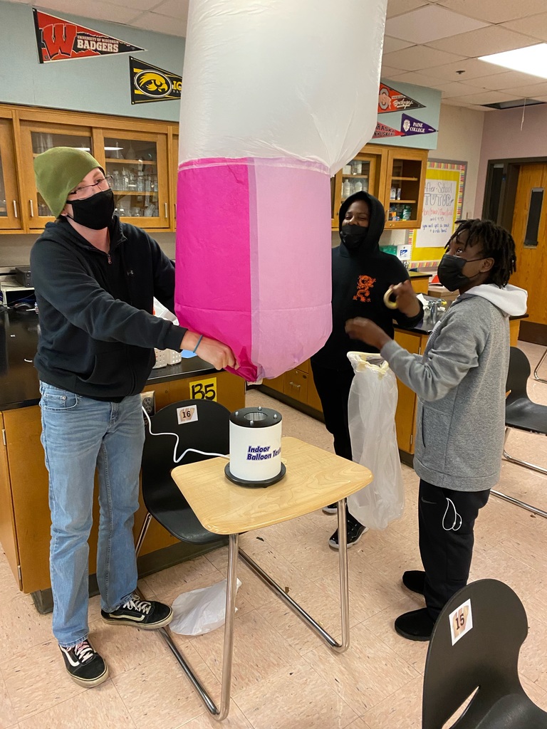 Students testing their creation.