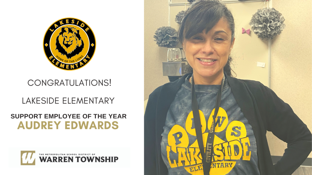 Photo of Lakeside Elementary Support Employee of the Year Audrey Edwards