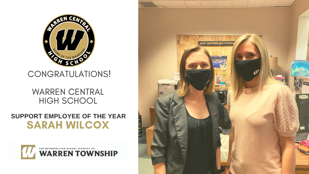 Photo of Sarah Wilcox, 2021 Warren Central High School Support Employee of the Year