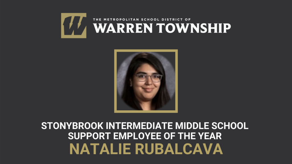 Photo of Stonybrook Intermediate Middle School Support Employee of the Year Natalie Rubalcava