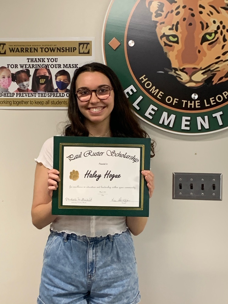 Paul Ruster Scholarship Recipient