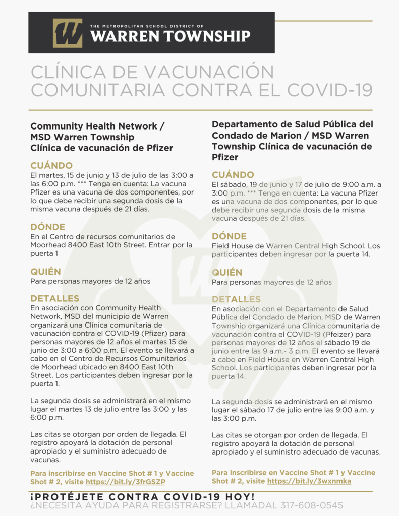 Clinica De Vacunacion Comunitaria Contra El COVID-19