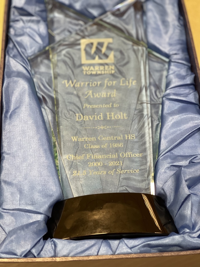 Warrior for Life Award Presented to David Holt