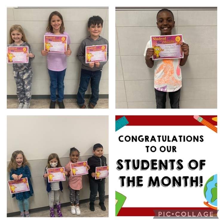 April Students of the Month 