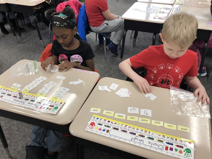 Sorting words and pictures. 