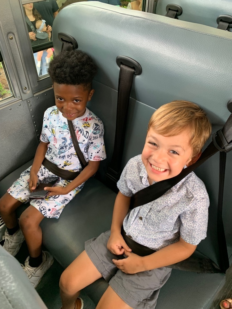 K-Campers enjoying their tour on the bus 