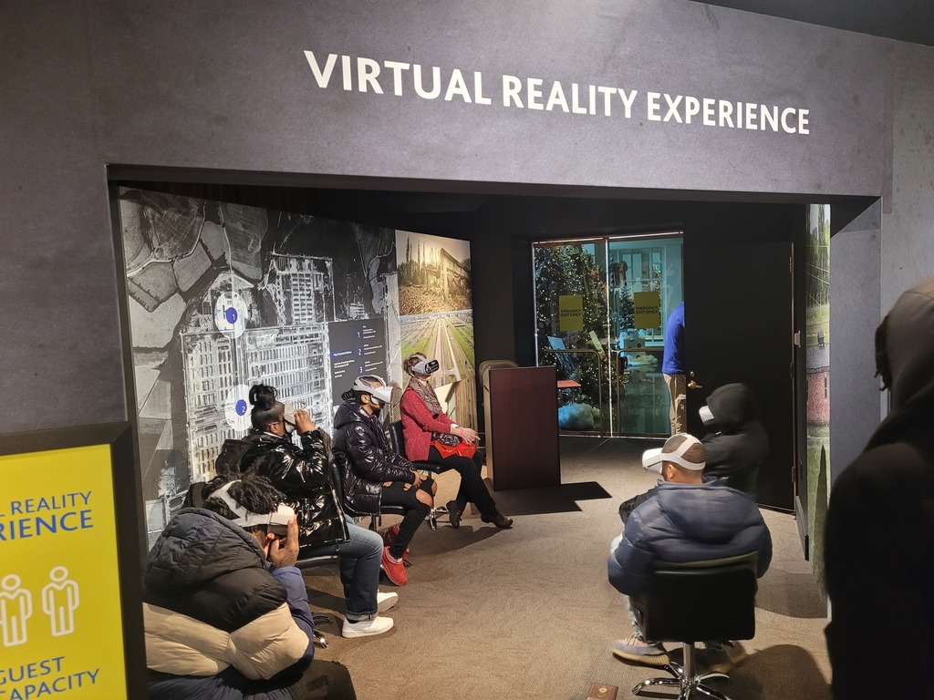 Renaissance students  learn about the Holocaust through virtual reality at the Indiana Historical Society.