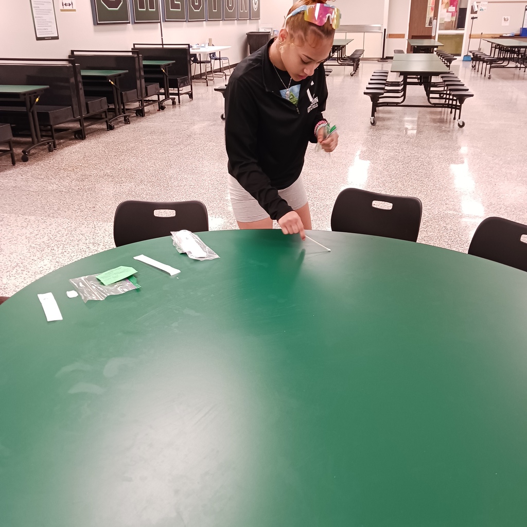 bacteria samples from the tables